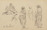 Walter Shirlaw / Sketch made on Indian Reservation, Montana / 19th Century