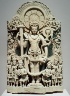 India, Punjab / Stela with a four-armed Vishnu / 10th?11th century