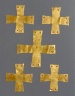 Langobardic / Five Appliqués in the Shape of a Cross / ca. 600