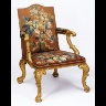 Edward Elwick / ARMCHAIR with tapestry upholstery / about 1750