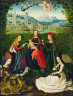 Master of the St. Lucy Legend / Virgin of the Rose Garden / 1475/1480