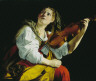 Orazio Gentileschi / Young Woman with a Violin / c. 1612