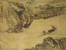 Huang Shen / Leaf 4 or an album: Four Landscapes and Four Figures (1 of 8 leaves) / 1750