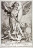 Hieoronymus Wierix / The Archangel Michael slaying the dragon / 16th - 17th century