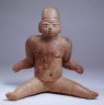 Unknown / Olmec figure sitting, with spread legs / 2000 BC - 900 BC