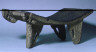 Unknown / Metate with three legs and elaborate, incised designs / Pre-Columbian