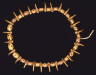 Unknown / Necklace with alternating beads and claws / Pre-Columbian