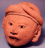 Unknown / Male head with hat / Pre-Columbian