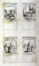 Jacques Callot / Sts. Jonas and Barachisius, Martyrs, March 29; St. John Climacus,Abbot, March 30; St. Benjamin Deacon, March 31; Sts. Quirinus Martyr and Balbina, His Daughter, Virgin and Martyr, March 31; twenty-seventh plate from the book, Les IMAGES DE TOUS/LESSAINCTS ET SAINTES /DE LANNÉE... (Images of All the Saints of the Year...)(Paris: Chez Israël Henriet, 1636) / 1636