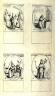 Jacques Callot / Sts. Gorgonius and Dorotheus,Martyrs, September 9; St. Nicholas of Tolentino, September 10; Sts. Polianus and Nemesius, Martyrs, September 10; St. Pulcheria, Virgin Empress, September 10; eightieth plate  from  the book,  Les IMAGES DE TOUS/LES SAINCTS ET SAINTES /DE LANNÉE... (Images of All the Saints of the Year...)(Paris: Chez Israël Henriet, 1636) / 1636