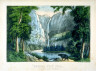 Currier and Ives / Bridal Veil Fall, Yo-semite Valley, California. / 19th Century