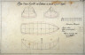 Paul Filhon / Longitudinal and Cross Section of a Ship / 18th - 19th century