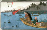 Eisen / Cormorant Fishing on the Nagara River near Kodo, Station 55 on the Kisokaido (Kodo nagaragawa ukaibune), from the series Sixty-nine Stations of the Kisokaido (Kisoji no eki) / circa 1835 - 1836