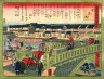 Hiroshige III / Asakusa Bridge (Asakusabashi),   from the series Detailed Pictures of Tokyo (Tokyo meisai zue) / 1874