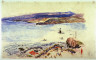 Joseph Raphael / Land's End, San Francisco, Beach, Lighthouse and Marin Hills / 19th - 20th century