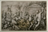 Giovanni Andrea Podestà / Bacchanal with Altar, Faun, and Silenus / 1640