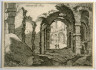 Giovanni Battista Mercati / Anfiteatro della Collizeo (Amphitheater of the Coliseum), pl. 46 from the series Alcune vedute et prospettive di luoghi dishabitati di Roma (Some Views and Perspectives of the Uninhabited Places of Rome) / 1629