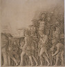 school of Andrea Mantegna / Triumph of Caesar: Soldiers Carrying Trophies / ca. 1490