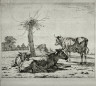 Wouter Joannes van  Troostwyk / Cows in landscape / 1810