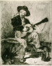 Edouard Manet / Le guitarrero (The guitar player) / 1861