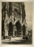 Axel Herman Haig / Portals of Reims Cathedral / 1892