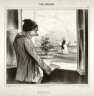 Honoré Daumier / REGRETS, no. 45 from the series TYPES PARISIENS, published in Le Charivari 15 January 1842 / 1840