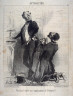 Honoré Daumier / Résistant même aux supplications de Ratapoil! no. 126 of the series Actualités published in Le Charivari  5-6 May 1851 / 1851