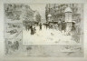 Félix Hilaire Buhot / L'Hiver a Paris / 1879