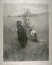 F. W. Dumong / Girl in a Field / 19th Century