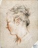 Jean-Antoine Watteau / Profile Head of a Woman / circa 1720