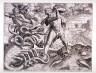 Cornelis Cort / Hercules Killing the Lernean Hydra, pl. 5 from a set of ten Labors of Hercules / circa 1565