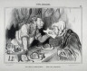 Honoré Daumier / On flaire la marchandise... avant de la mécaniser no. 32 of the series Types Parisiens / 1839