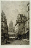 Lucien-Marcellin Gautier / La Rue du Haut Pave a Paris / 19th - 20th century