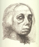 Kæthe Kollwitz / Kleines Selbstbildnis (Small Self-Portrait) / 1920