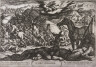 Antonio Tempesta / The Exterminating Angel Vanquishing the Army of Sennacherib, pl. 21 from a series of Old Testament scenes / 1613