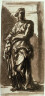 attrib. to Giovanni Francesco Romanelli / Female Figure / 17th century