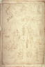 attrib. to Perino del Vaga (Pietro Buonaccorsi) / Sheet of Small Figure and Animal Studies / 16th century