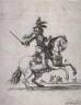 Stefano Della Bella / Soldier on a Rearing Horse, from the series Divers exercices de cavalerie / circa 1645