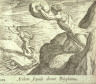 Antonio Tempesta / Acidem scopulo obruit Polyphemus (Acis Killed by Polyphemus), pl.129   from the series Ovids Metamorphoses / 17th century