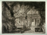 Giovanni Battista Piranesi / The Pier with Chains, plate XVI, from the series Carceri / 1749 - 1760