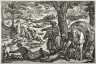 Antonio Tempesta / Boar Hunt, from the series Hunting Scenes VII / 1621