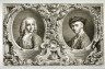 Antonio Visentini / Double Portrait of Canaletto and Visentini, from the series Urbis Venetiarum Prospectus Celebriores, Part I / 1735