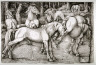 Hans Baldung (Hans Baldung Grien) / Group of Six Horses / 1534