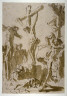 Giovanni Battista Tiepolo / Recto: Crucifixion 
Verso: Figure Sketch (half figure of the crucified Christ) / circa 1753 - 1754