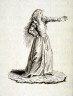 D. Huot / Untitled (a gesticulating woman), page 123 of the book, Mon passe-tems dédié à moi-même (London:  D. Huot, [ca. 1813]), vol.1 / circa 1811 - 1813