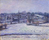 Camille Jacob Pissarro / Snow Scene at Eragny (View of Bazincourt) / 1884