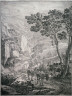 Jan Both / The Two mules; From : The set of the Upright Italian landscapes / 17th century