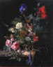 Willem van Aelst / Flowers in a Silver Vase / 1663