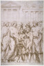 attrib. to Anicet-Charles-Gabriel Lemonnier / Study of Sculptural Relief, Capitoline Gallery, Rome / circa late 18th century