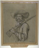 Adam Frans van der Meulen / Man with a Musket / circa 1667